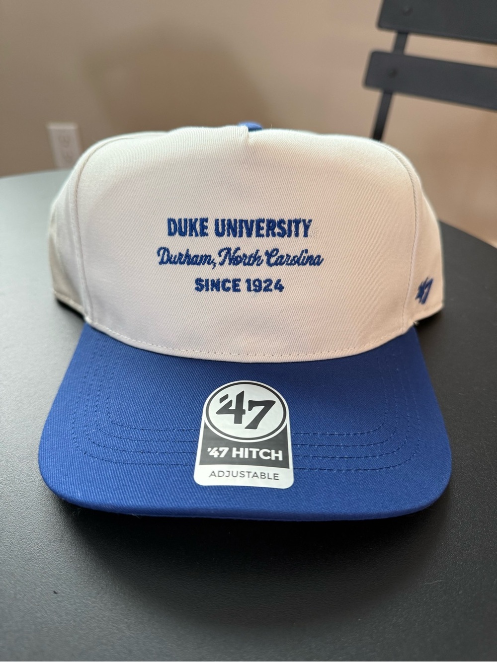 47 Duke University Two-Tone Adjustable Hat - White and Blue